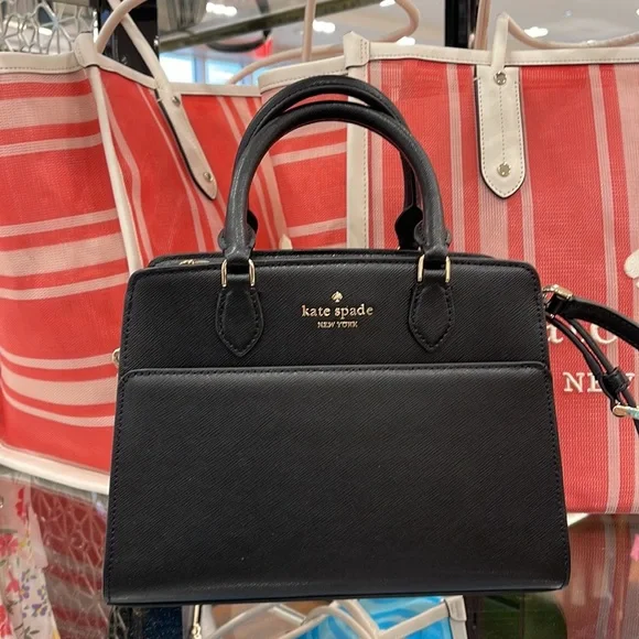 Kate Spade Madison Saffiano Leather Small Satchel
Black
NWT - Picture 1 of 16